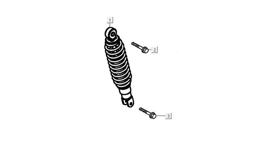 Stoßdämpfer Kymco Carry 4-Takt schwarz
