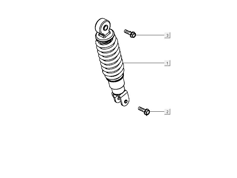 Stoßdämpfer Kymco City 16' 4-Takt dunkelgrau