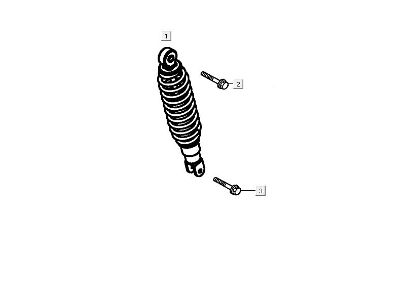 Stoßdämpfer Kymco Delivery 4-Takt weiß