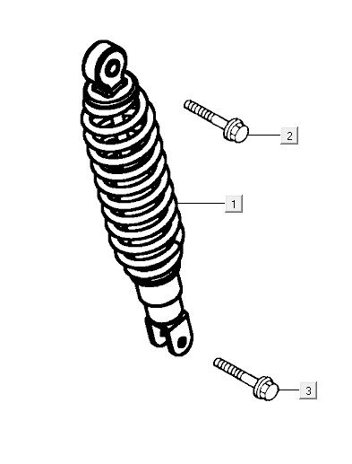 Stoßdämpfer Kymco Vitality 4t ac diamantschwarz