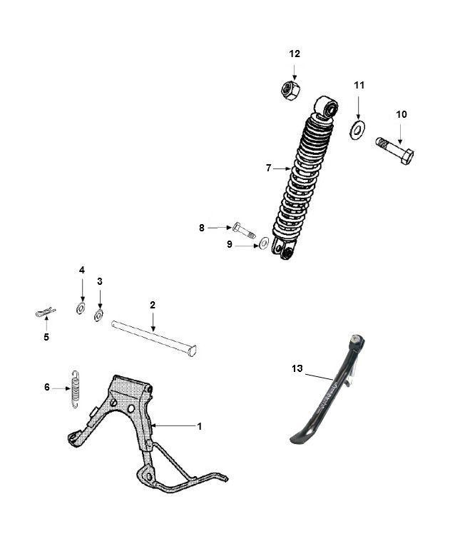 Stoßdämpfer - Standard Peugeot Speedfight 3 AC 2-Takt