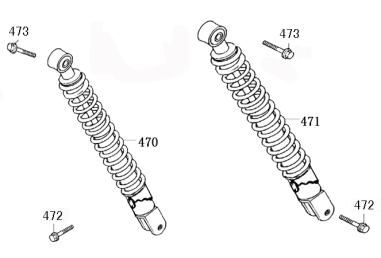 Stoßdämpfer Benzhou ZN50QT-36 Champagner