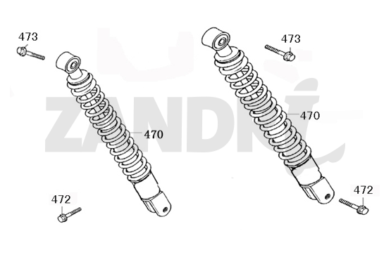 Stoßdämpfer BTC Riva Sport orange