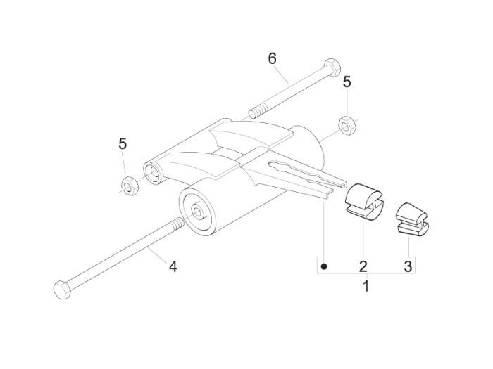 Hilfsrahmen Piaggio Liberty 2-Takt
