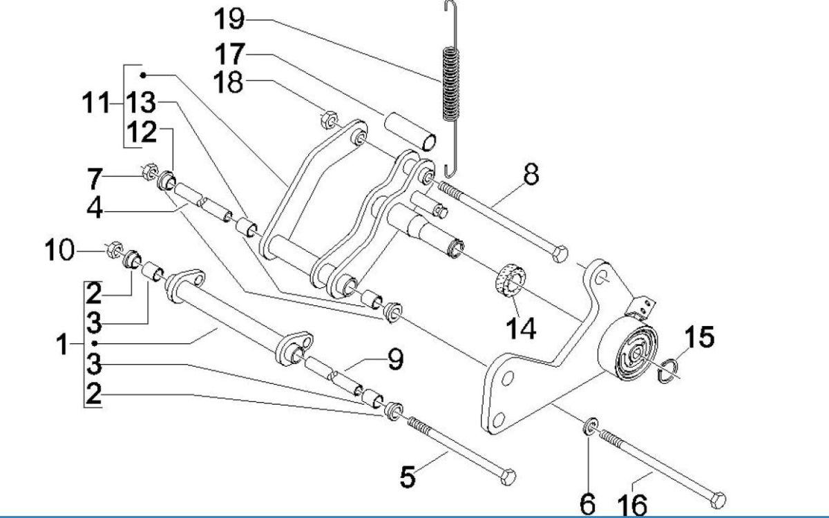 Schwinge Vespa GTV 250 4T 4V IE
