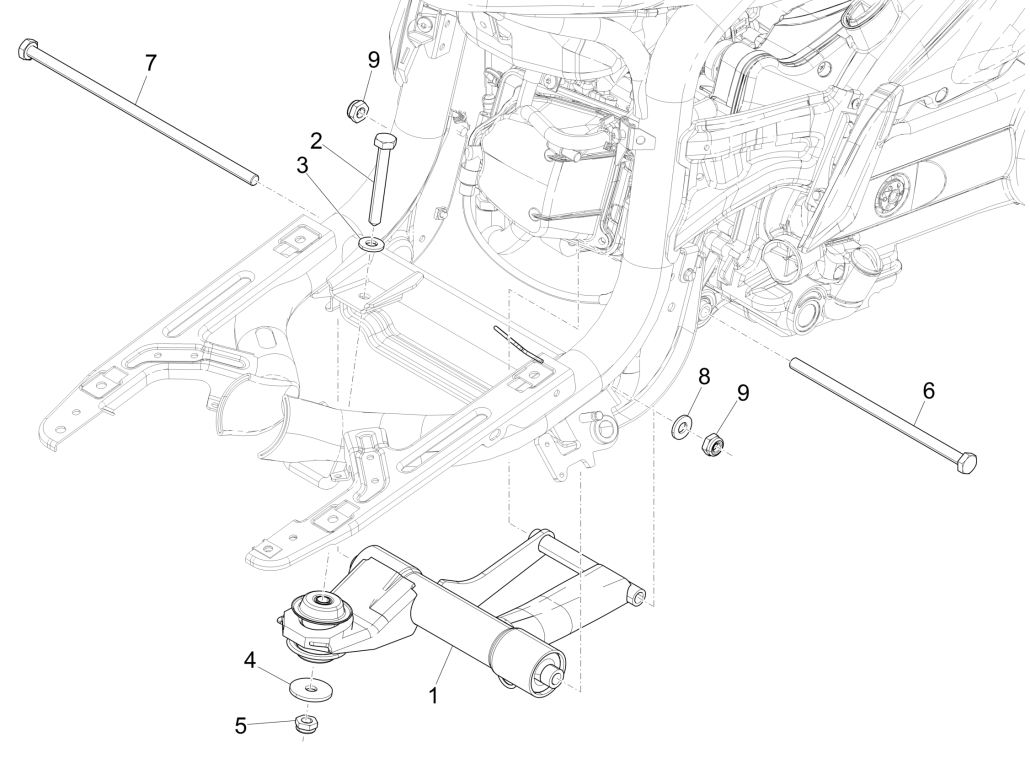 Piaggio Liberty 50 4-Takt-Schwinge (IGET Euro 5)