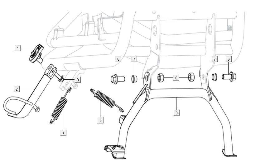 Side - Haupständer Niu NQI Cargo