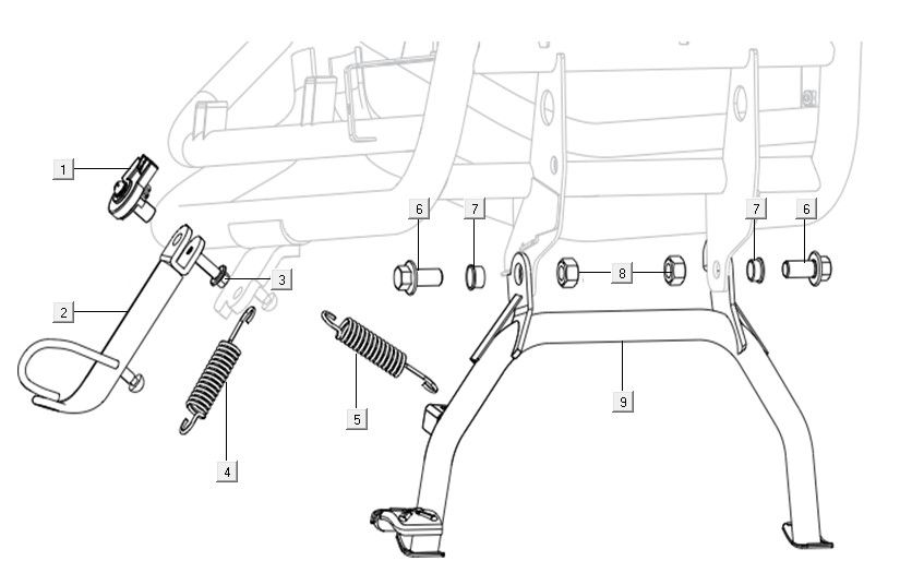 Seite - Haupständer Niu N1S