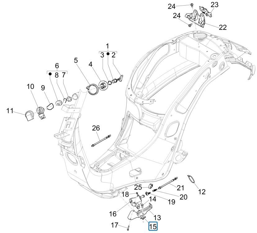 Schlösser Vespa Primavera 125 4T 3V IE ABS