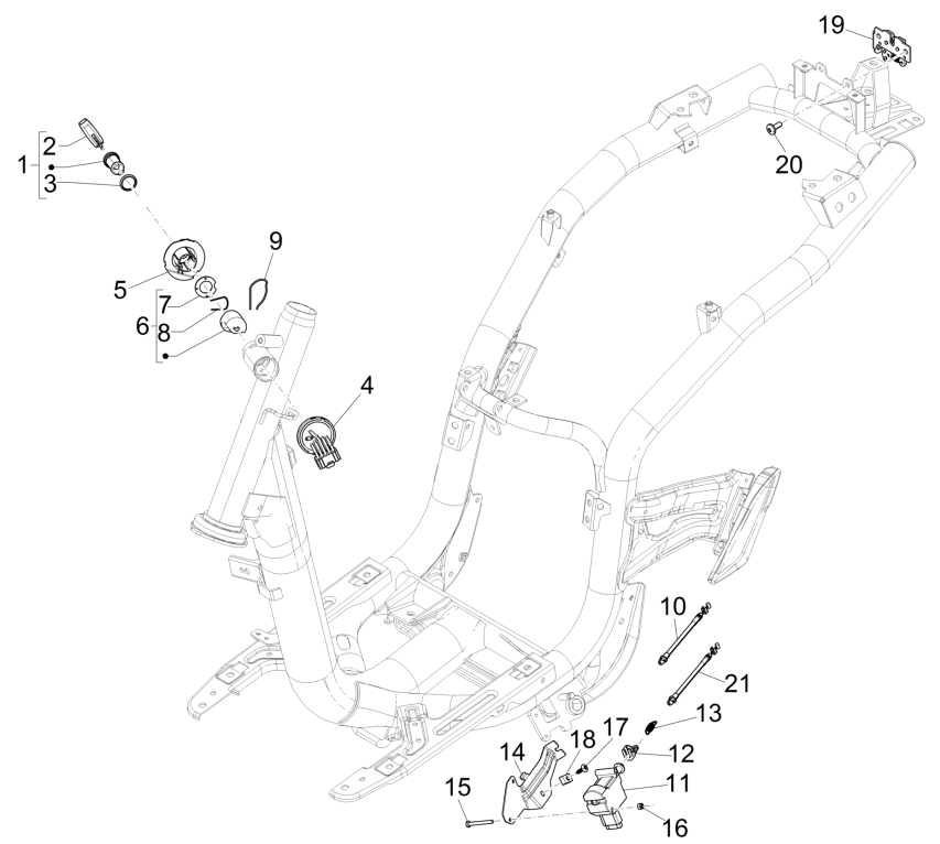 Piaggio Liberty 4-Takt-Schlösser (IGET EURO 5)