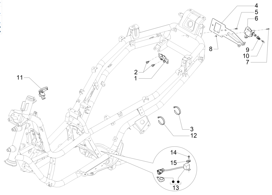 Piaggio MP3 350 Maxi Sport E4 ABS 2018-2020 Schlösser (EMEA)
