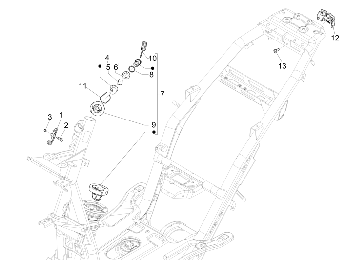 Schlösser Piaggio NRG Power DD 2007-2017