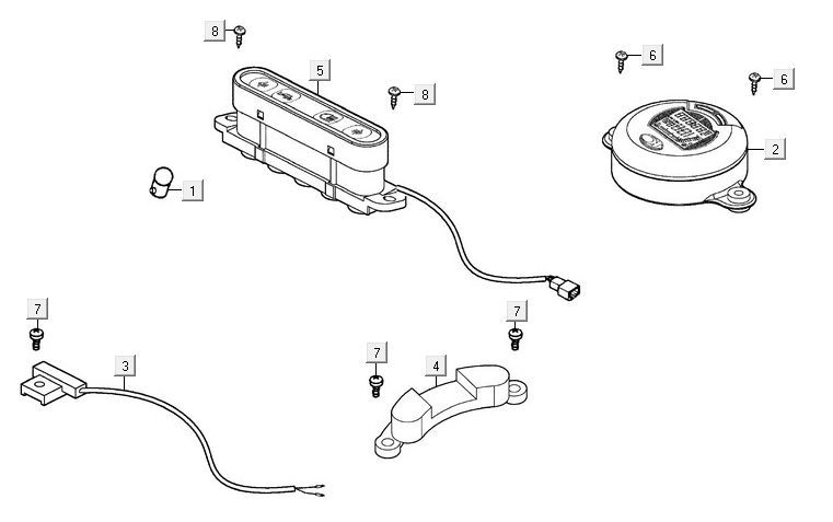 Drehzahlmesser Kymco Maxxer 90 Schwarz