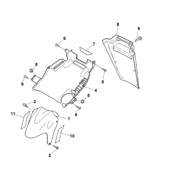 Kotflügel Yamaha Aerox 2-Takt