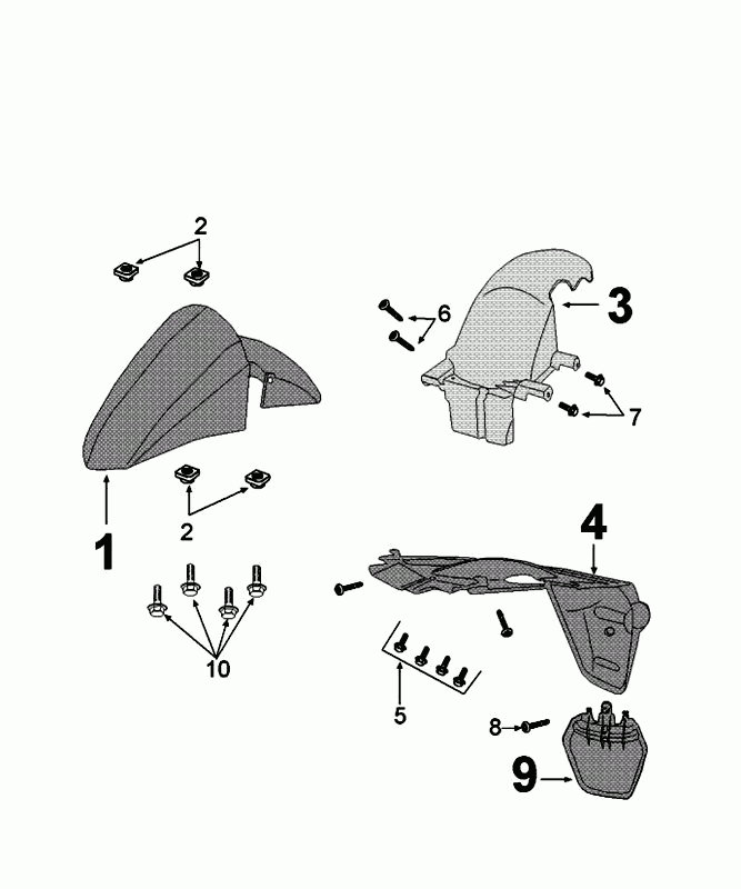 Schutzbleche Peugeot Kisbee schwarze Johannisbeere Euro 4