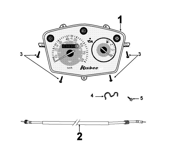 Speedometer Peugeot Kisbee 2-takt