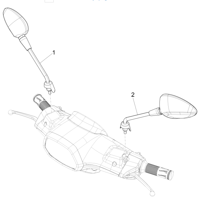 Spiegel Vespa Sprint 150 3V IE ABS Euro 3 2015