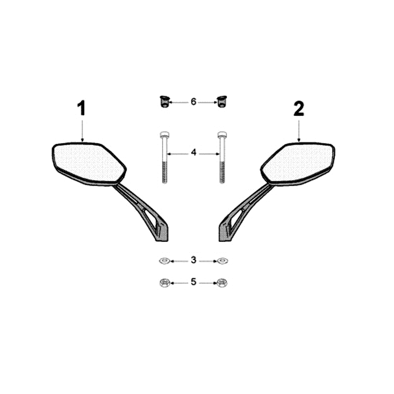 Spiegel Peugeot Speedfight 3 4-Takt Schwarz