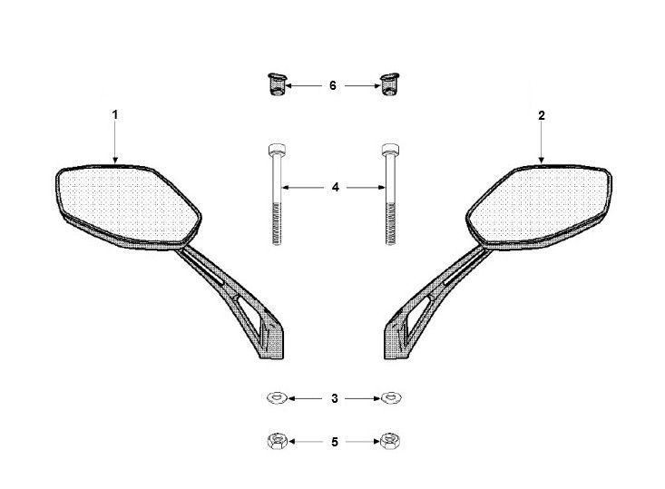 Spiegel Peugeot Speedfight 3 AC 2-Takt