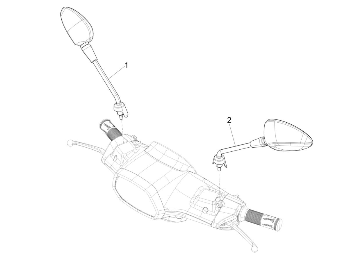 Spiegel Vespa Sprint 125 4T 3V IE ABS E5 2021 (EMEA)