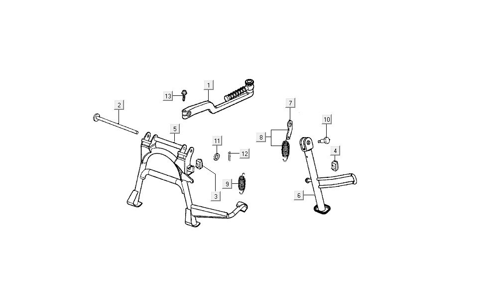 Kickstarter Kymco B&W LC 2-Takt silber