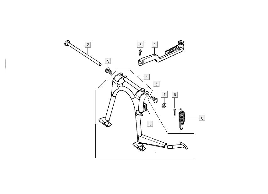 Standardkick Kymco Super9 Wechselstrom o.m 2-Takt Sports Blau
