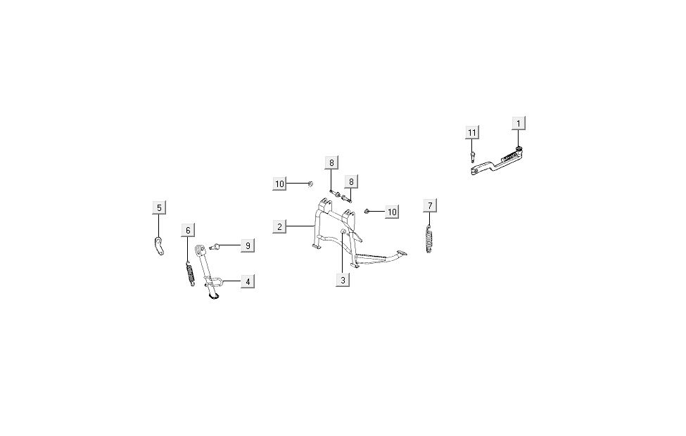 Standard Kickstart Kymco Super8 4-Takt ab 2009 weiß