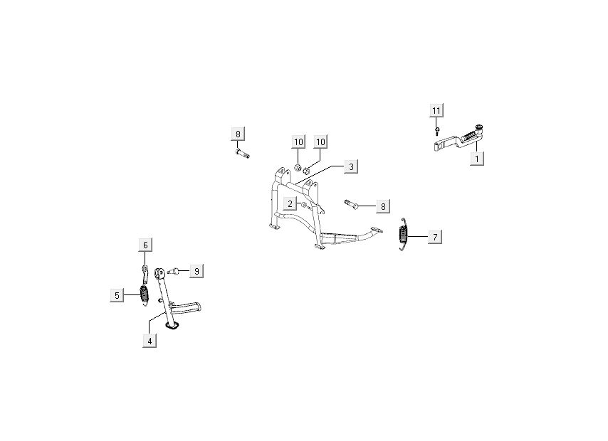 Standard - Kickstarter Kymco Like 4-Takt Tecno Silber wie T T 2015