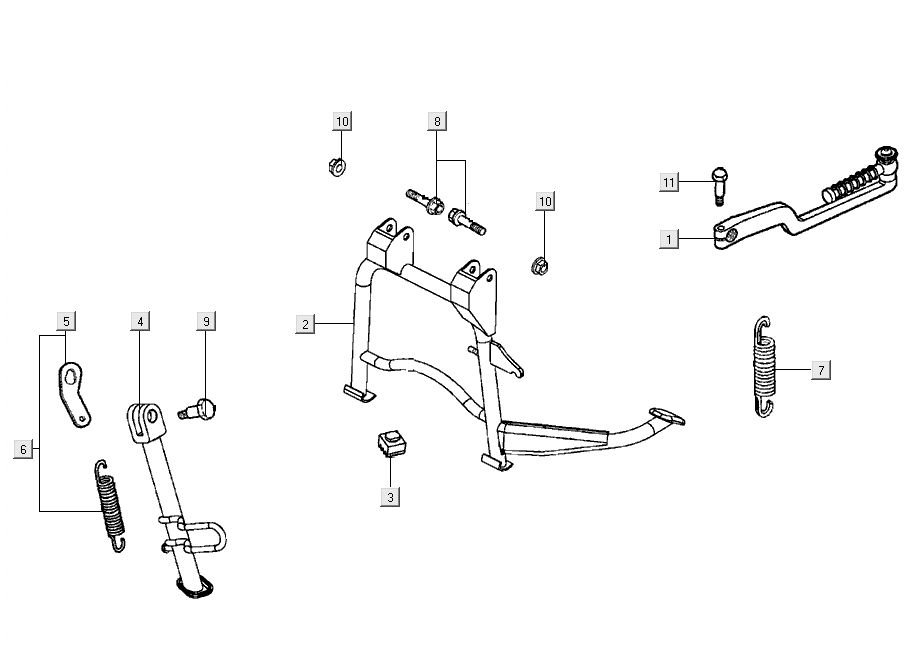 Standard +Kickstarter Kymco Super 8 Street 4-Takt blau