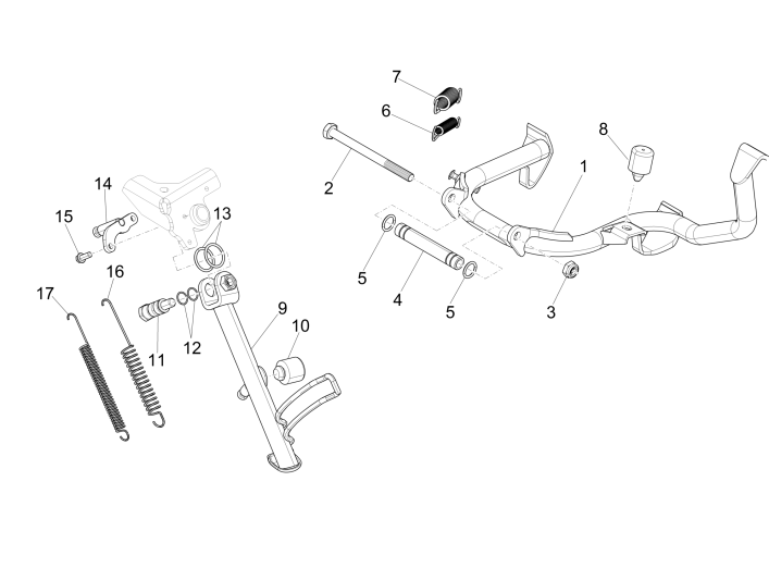 Standard Vespa GTS 300 dh 2008-2016 (mit und ohne ABS)