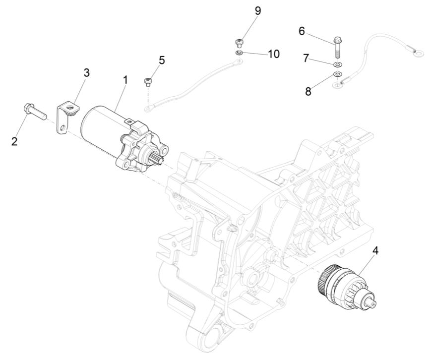 Starten - Elektrostart Piaggio Liberty 50 4-Takt