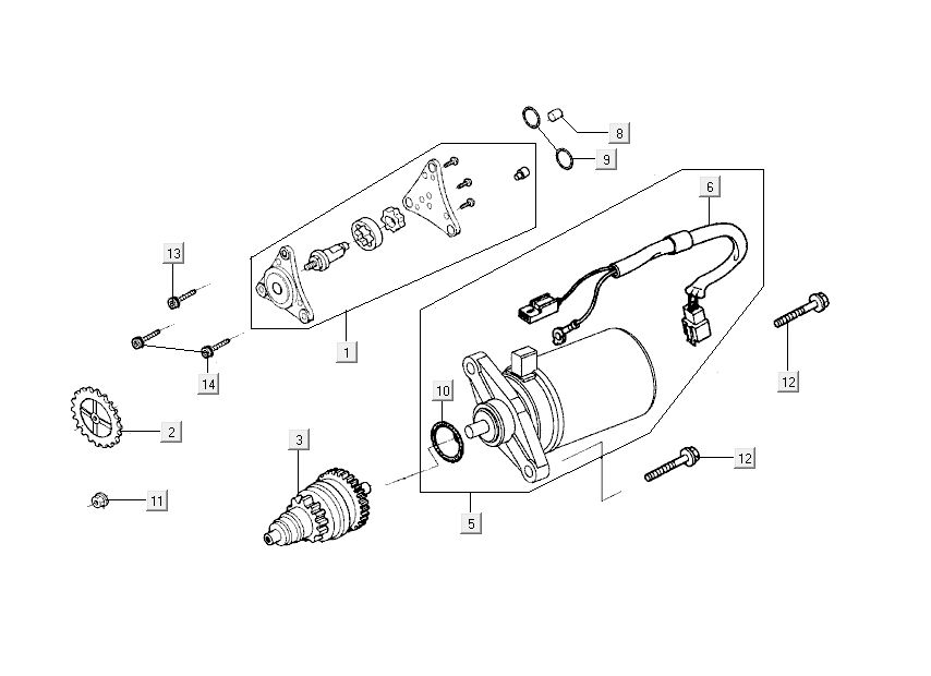 Anlasserölpumpe Kymco Sento 4-Takt Spring Brown