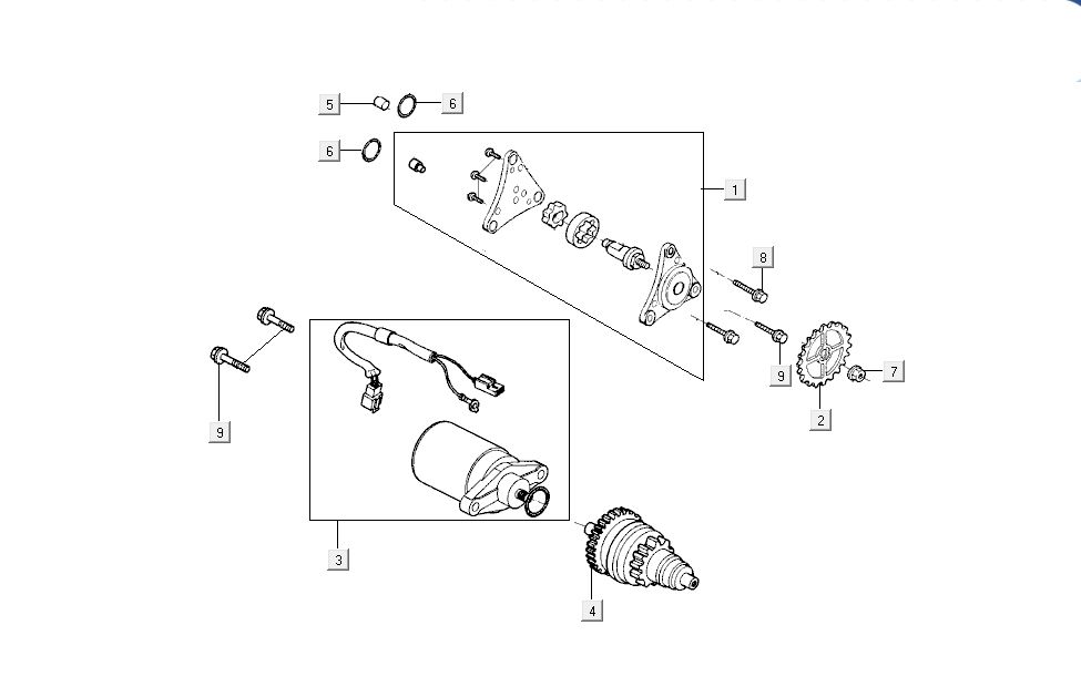 Anlasserölpumpe Kymco Super8 4-Takt ab 2009 weiß