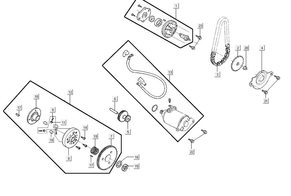Anlasserölpumpe AGILITY 16+ 4T 200i Matt Metallic Hellblau