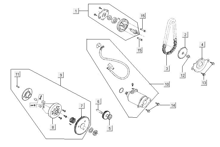 Anlasserölpumpe AGILITY CITY 16 4T 150