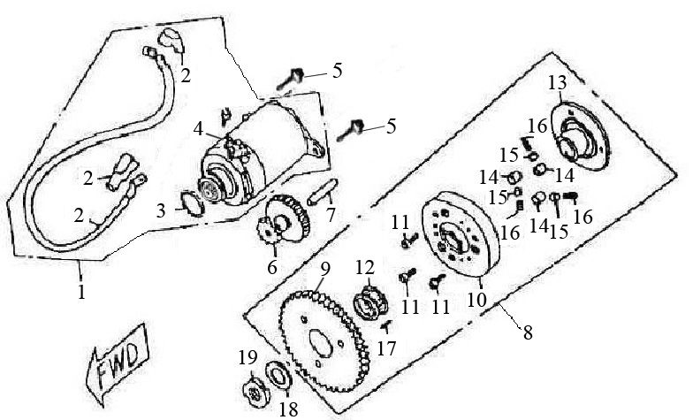 Anlasser Iva Roma 125cc