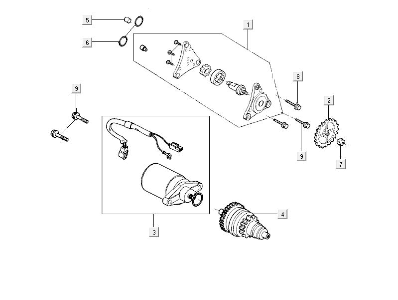 Starter Kymco City 16' 4-Takt weiß