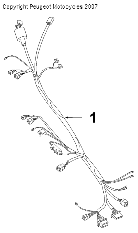 Kabelbaum Stecker Peugeot V-clic Weiß