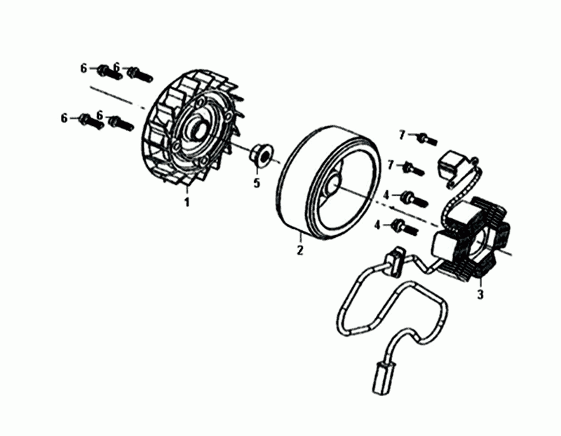 Star Anchor Schwungrad Sym Mio 50I (R-086 S-481S) Rotgold