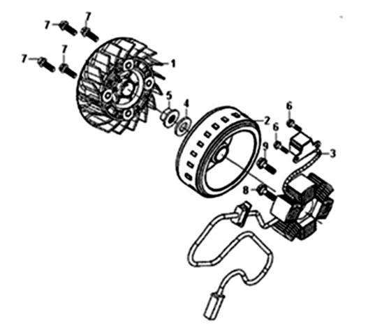 Sternanker/Schwungrad Sym Symphony ST 200I