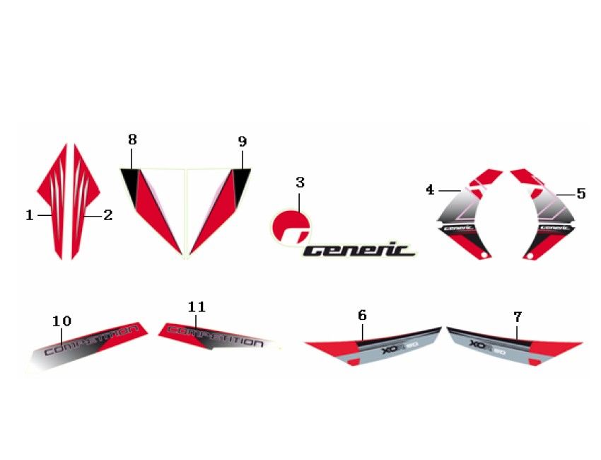 Aufkleber Generic Xor Wettbewerb 2009 2-Takt