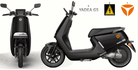 Aufkleber Yadea G5
