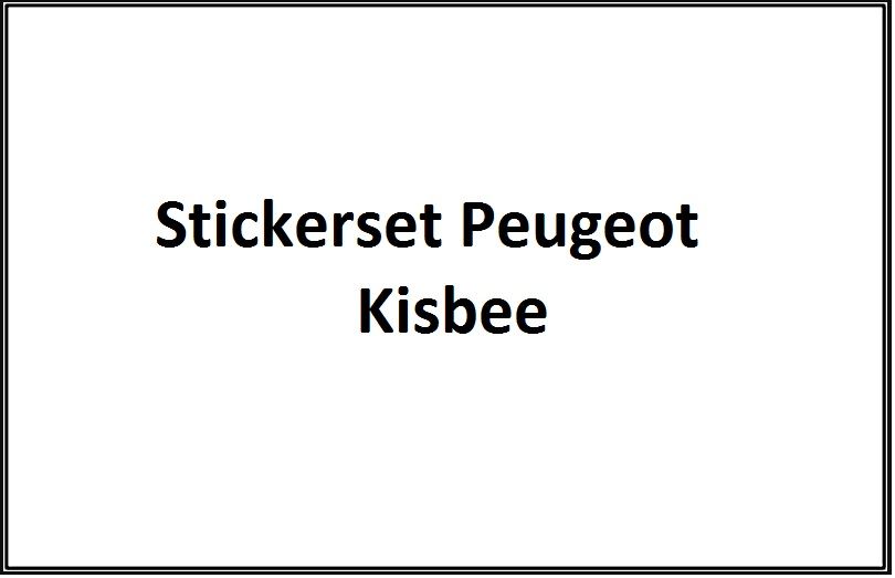 Aufkleberset Peugeot Kisbee Celest Blau (euro4 ab 2018)