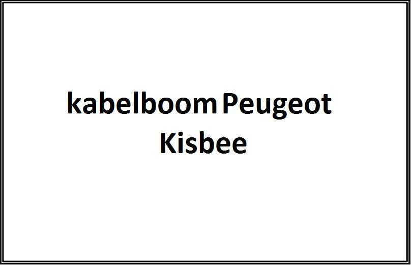 Kabelbaum Peugeot Kisbee original euro4