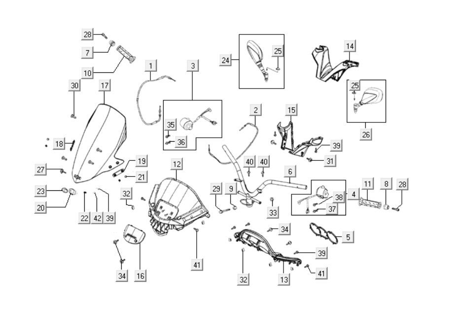Lenkrad Kymco Downtown 125i