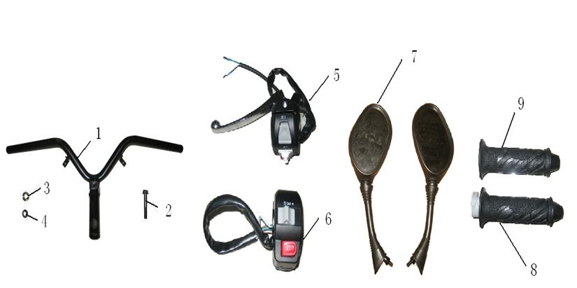 Lenkspiegel Lintex HT50QT-39 4-Takt