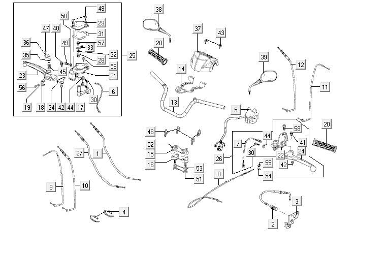 Lenker/Zubehör Kymco MXU 150