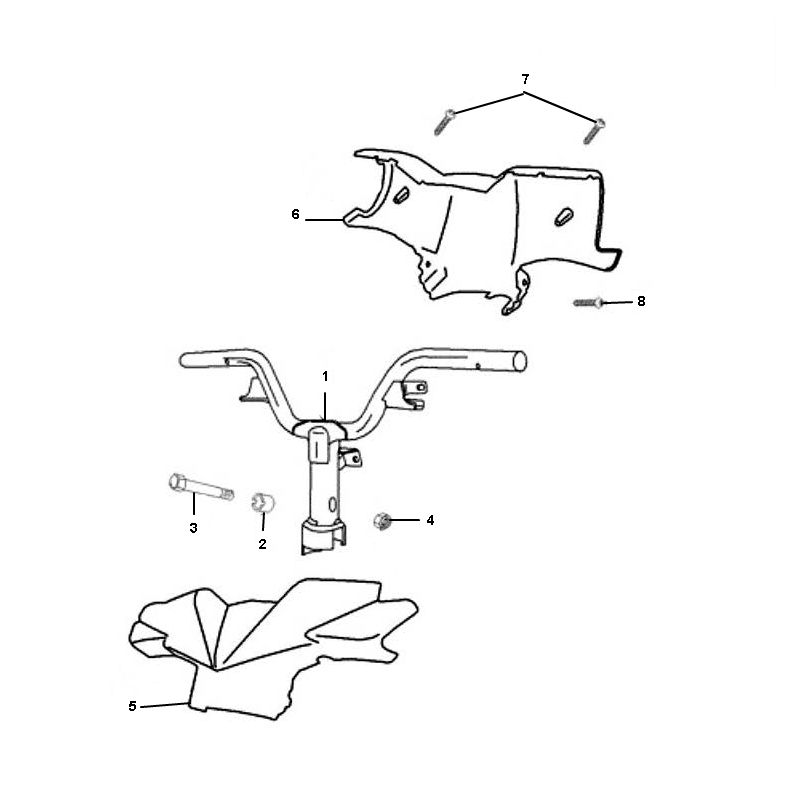 Lenkrad Peugeot Ludix ein 2-Takt