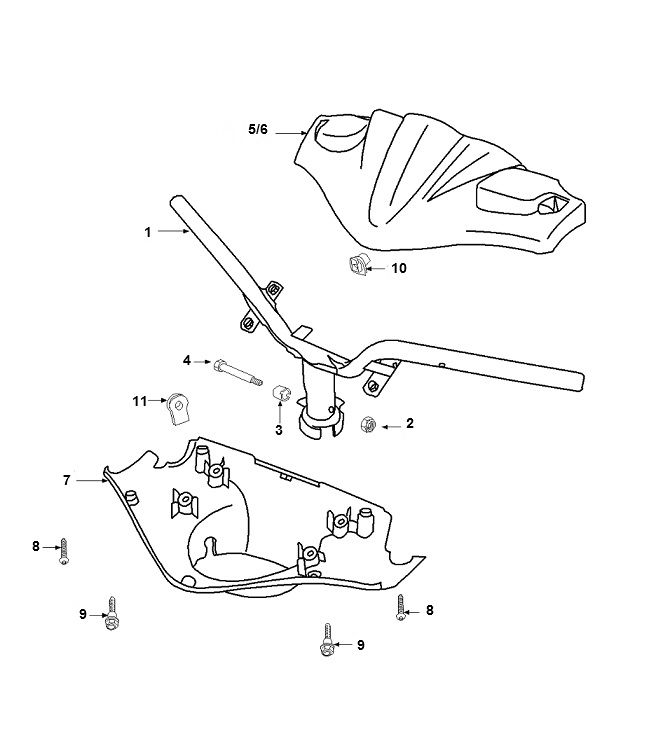 Lenkrad Peugeot Speedfight 2 AC E2 2-Takt