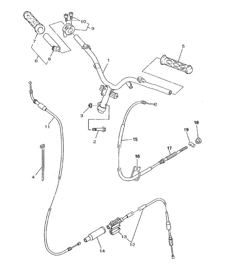 Lenkrad Yamaha Neos 2-Takt (2003 bis 2008)